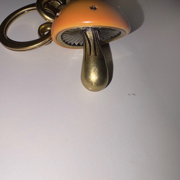 Coach Gold and Orange Mushroom Key Holder - Picture 4 of 4